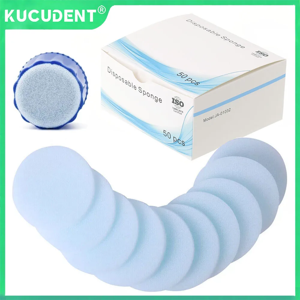 

50 Pcs/Pack Dental Endo File Cleaning Sponges 6cm Disposable Soft Foam Stand Replacement for Teeth Whitening Oral Care Tools