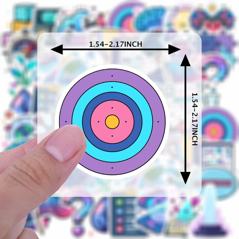 35 قطعة-100 قطعة ملصقات الكرتون اليقظة ملصقات العلوم الملونة اللوازم المدرسية لأجهزة الكمبيوتر المحمول الأمتعة سجل القصاصات #5