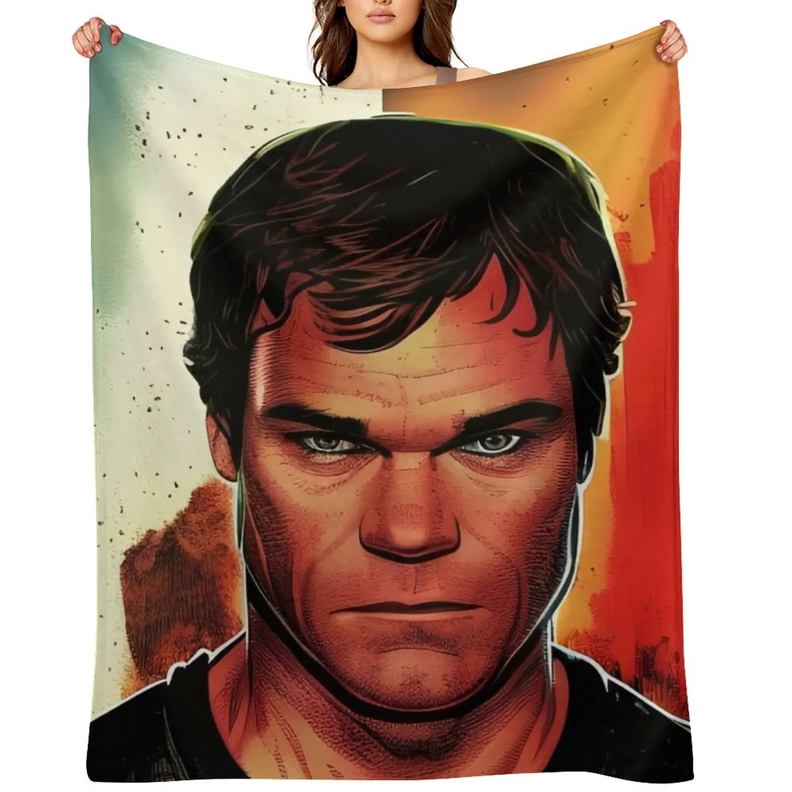 

Dexter Morgan is looking at you Throw Blanket Cute Furry Luxury Thicken Thin Blankets
