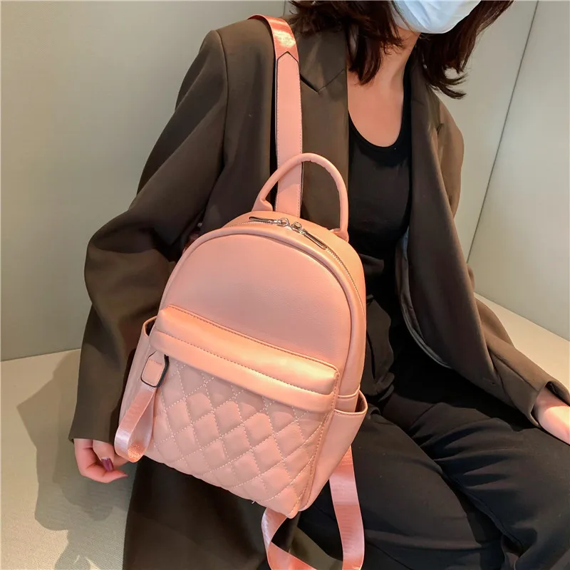 Name Backpack Women's PU Bag Fashion Ladies Gift High Quality PU Backpack Personalized Girls Outdoor Small Backpack