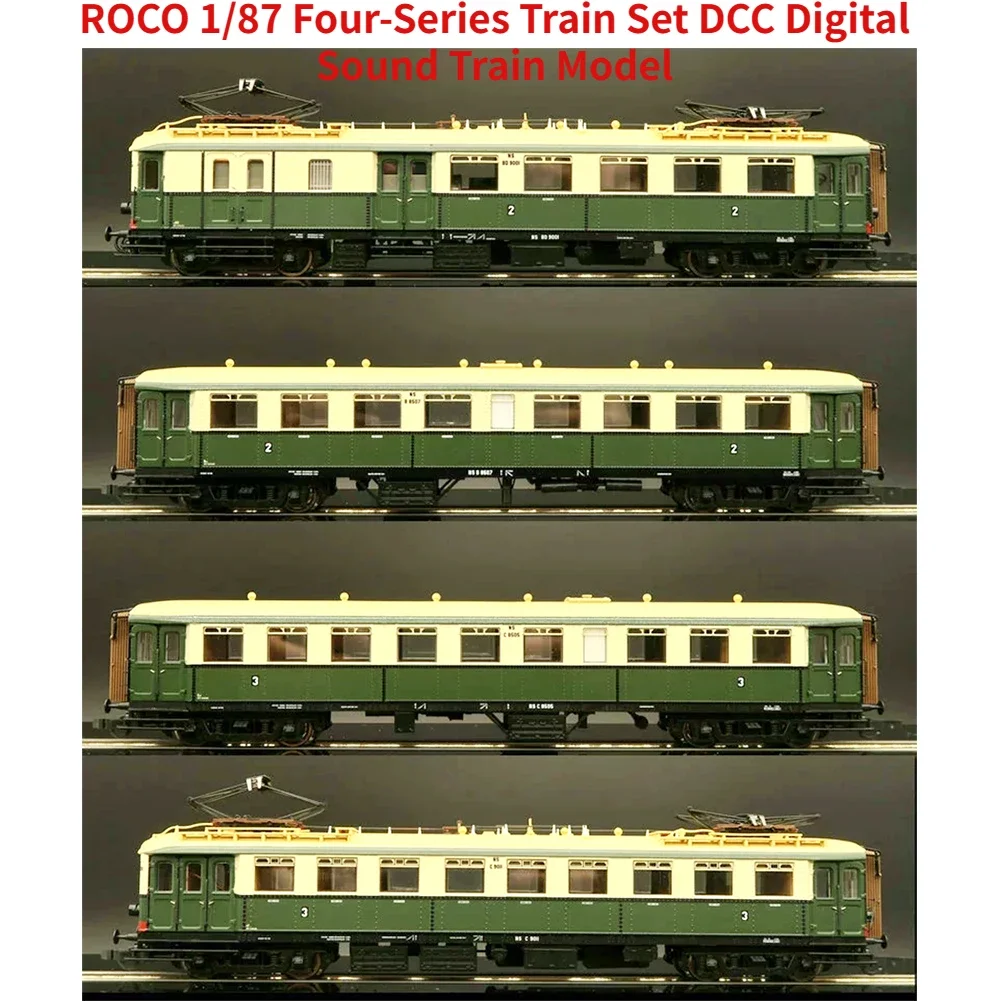 

ROCO 1/87 train model 72065 building blocks Dutch four-section train set DCC digital sound train model toy gift