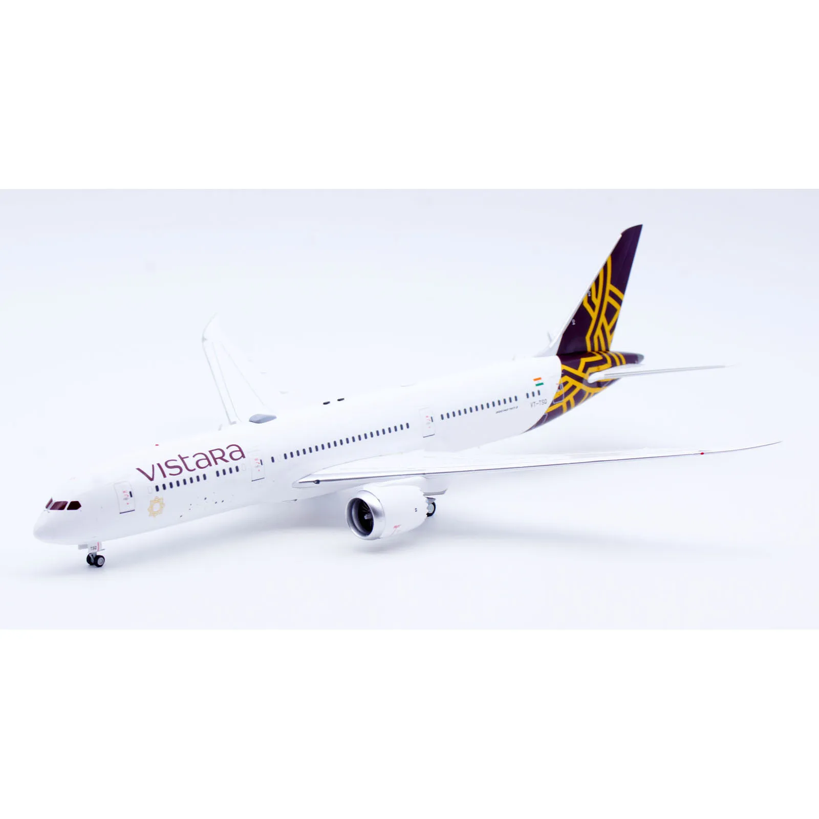 IF789UK1123 سبيكة تحصيل طائرة هدية تدفق 1:200 الخطوط الجوية فيستارا بوينغ B787-9 دييكاست طائرة نموذج طائرة VT-TSQ #5