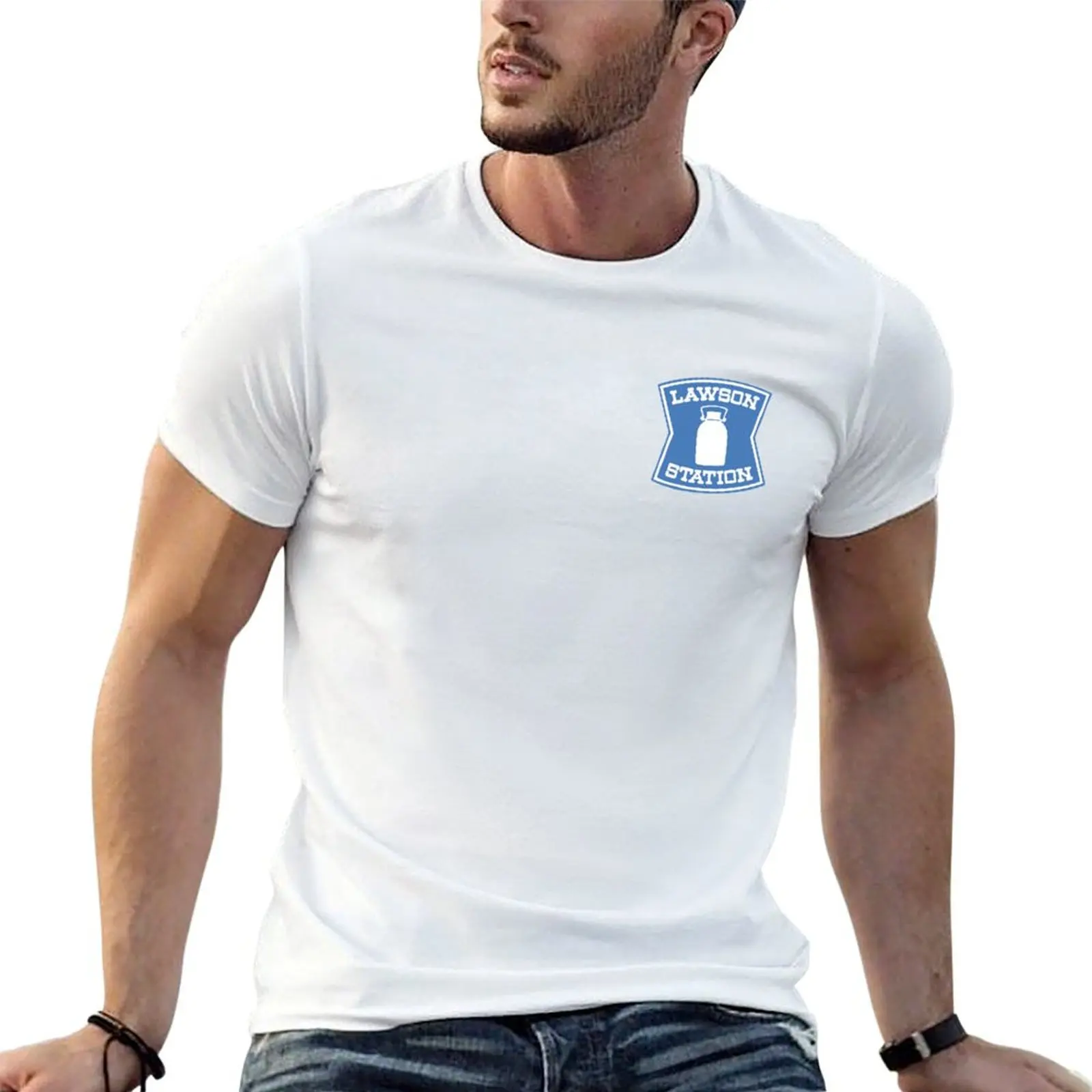 Lawson Station T-Shirt cotton graphic tees basketball graphic tees t shirt men