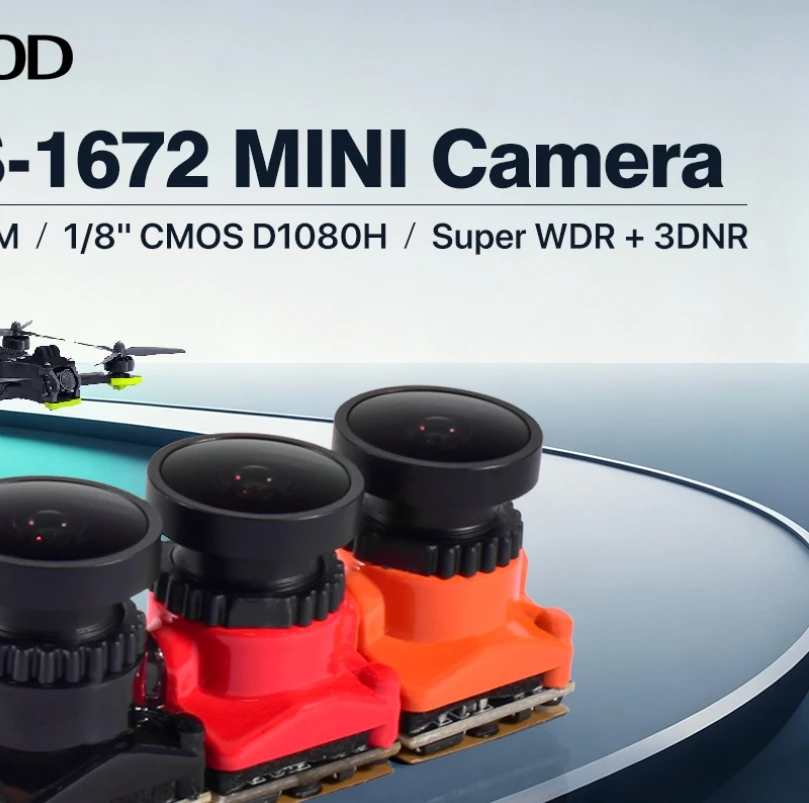 1PCS/5PCS 9IMOD MINI FPV Camera MS-1672 2000TVL 165° FOV 2.1mm Lens Super WDR 3DNR 5-36V