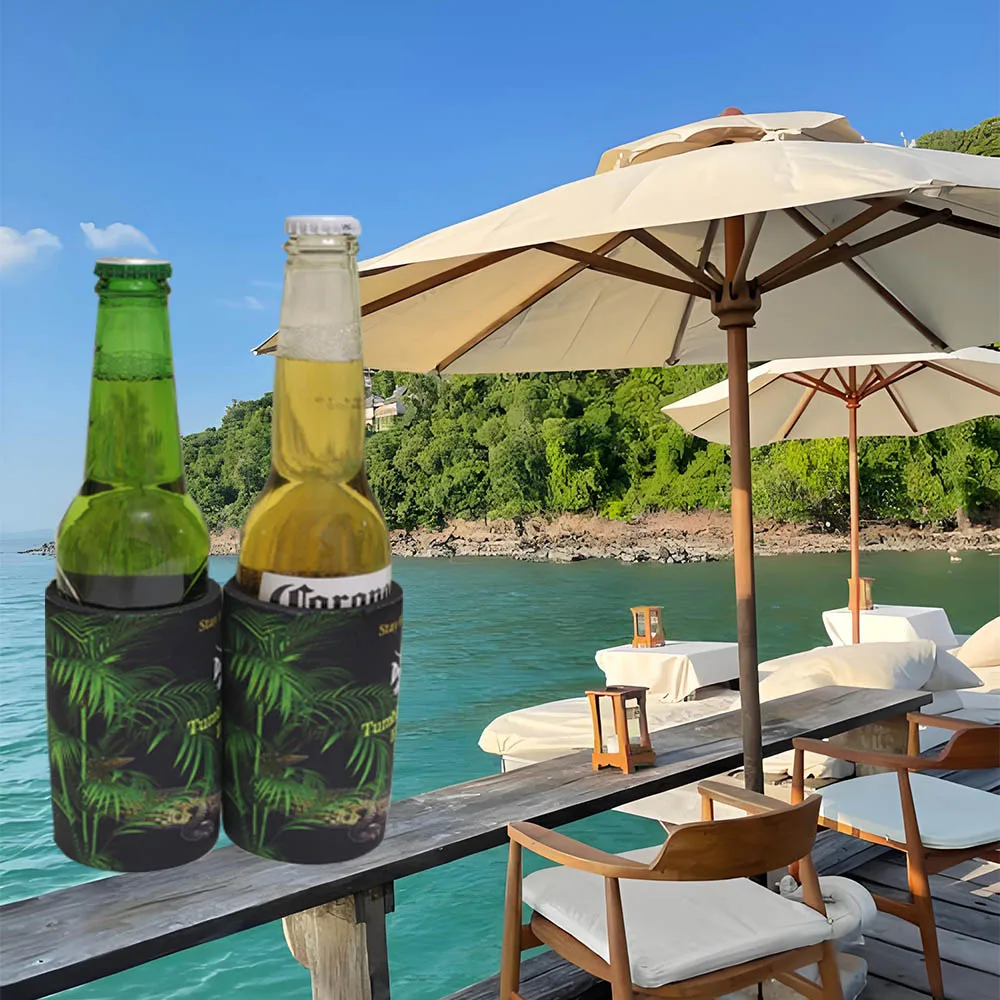 100pcs Slim Size Custom Logo Australia Stubby Holder Neoprene Can Cooler with Logo for Wedding Favors, Fishing, Picnics