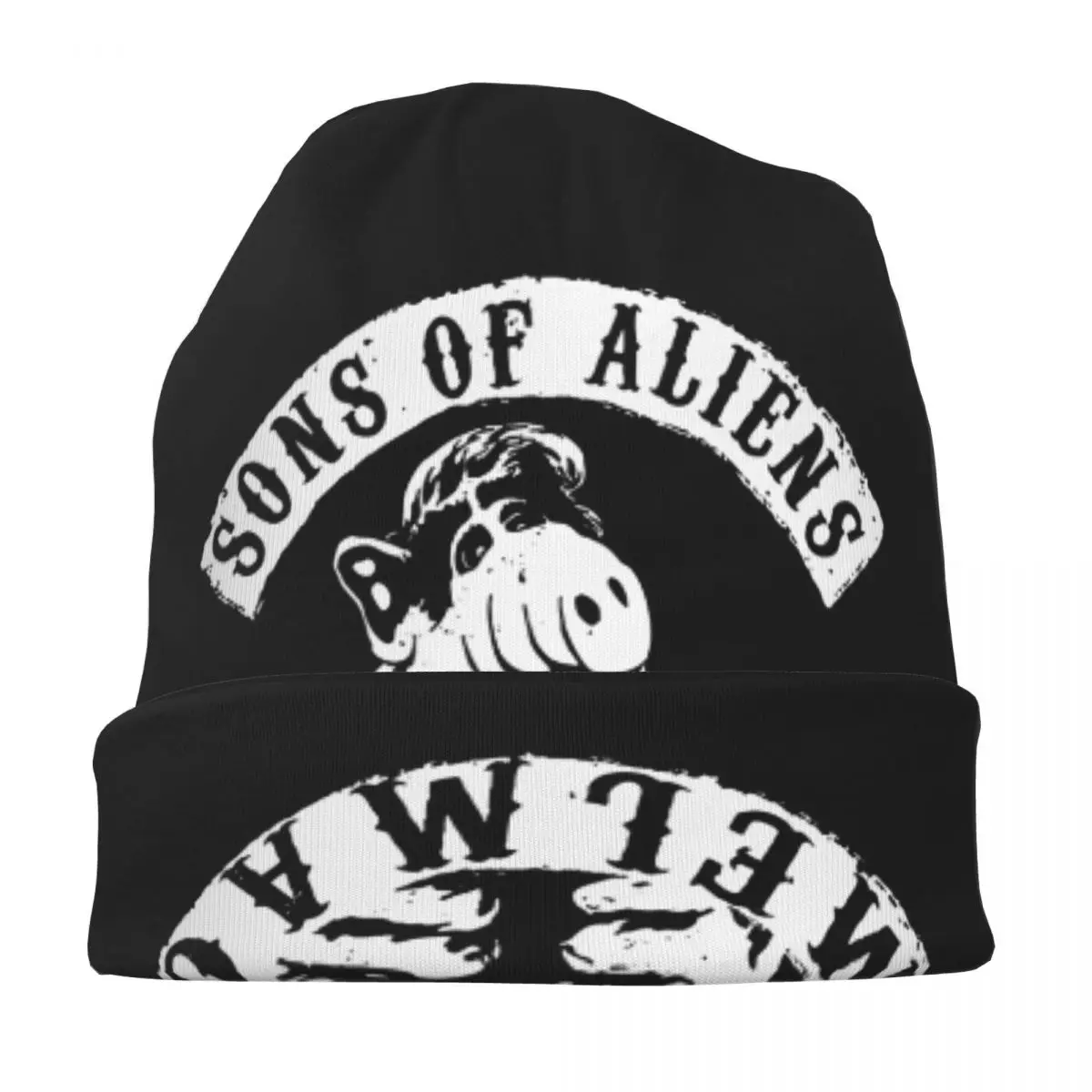 Sons Of Aliens Alf Bonnet Hats Knitted Hat Cool Outdoor Tv Comedy Alien Skullies Beanies Hats Men's Women's Spring Dual-use Caps