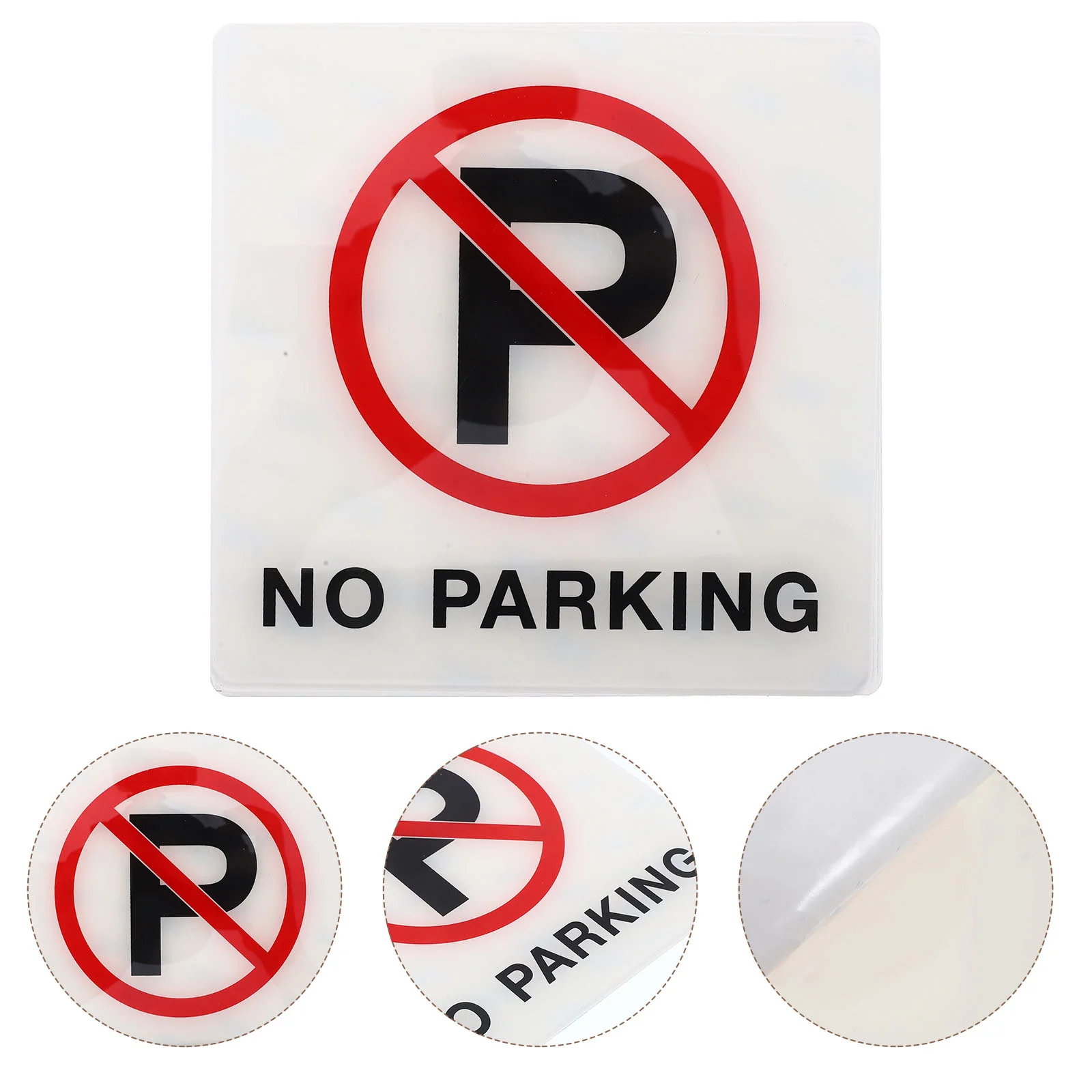 Acrylic No Parking Sign No Parking Symbol Sign Weather-resistant No Parking Warning Sign