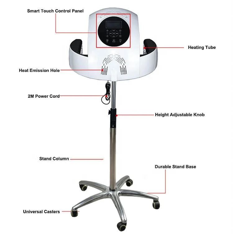 Coofull Efficient Multi-Purpose Salon Hair Styling Tools Big Sized Hair Dryer and Color Processor Standing Hair Accelerator