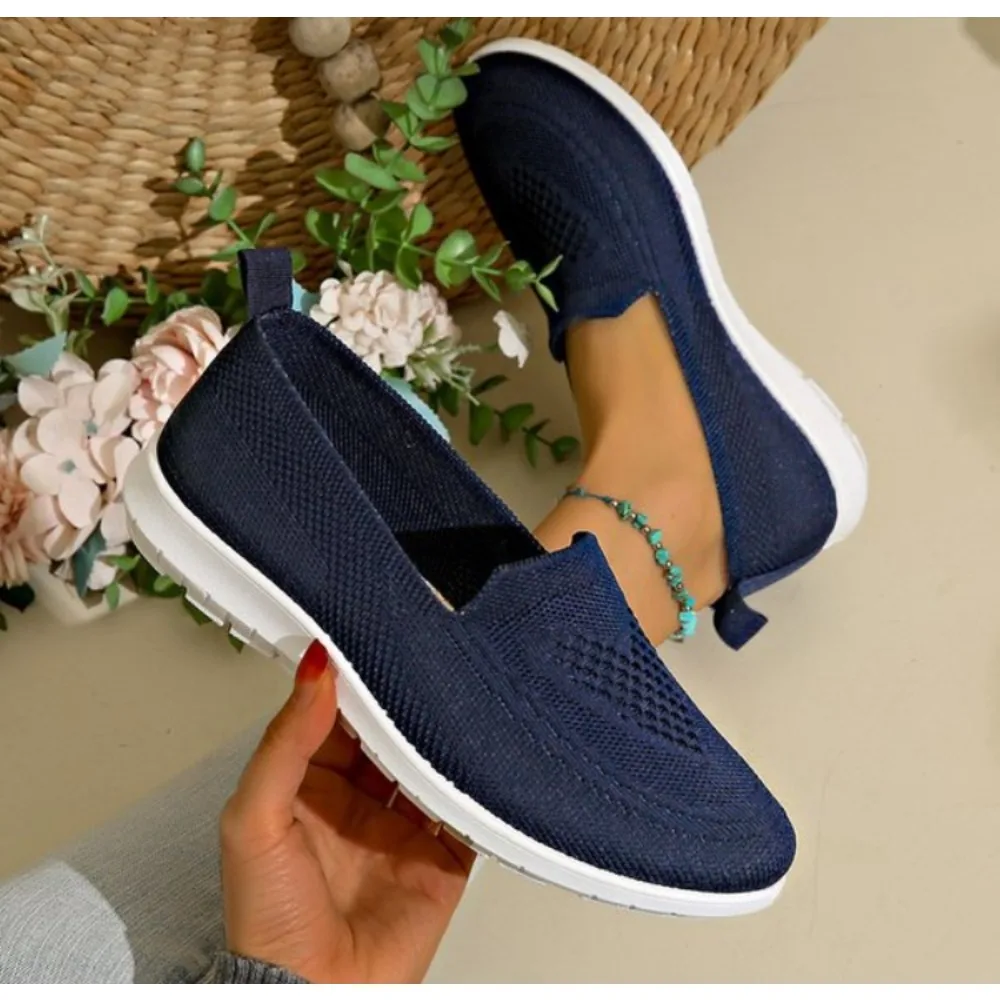 New Comfortable Casual Women's Shoes Spring Summer Breathable Fabric Uppers Solid Colors Low-cut Design Soft and Outdoor Walking