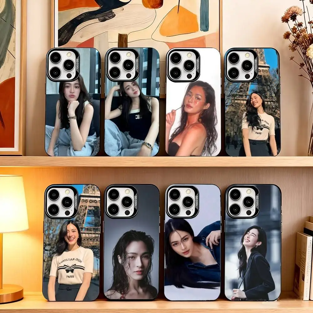 

Actress L-Lingling K-Kwon Phone Case For iPhone 17,16,15,14,13,12,11 Plus,Pro Max,XS,Colored Silver Plated Inside Cover