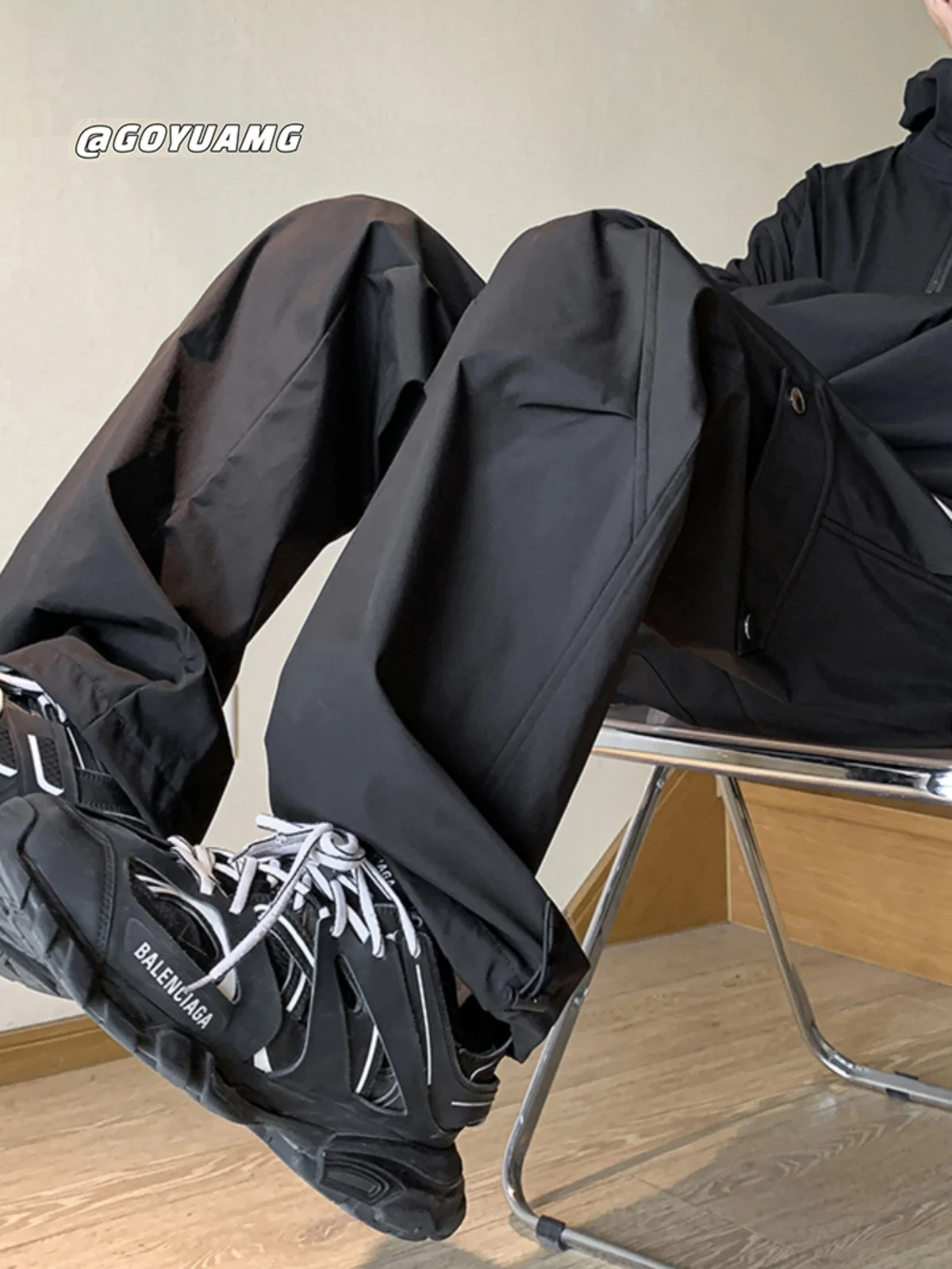 

American High Street Functional Sle Men's Waterproof Workwear Pants Hip Hop Trousers Trendy Brand Casual Loose Fit Long Pants