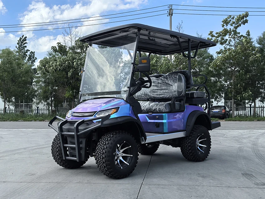 Carrello da golf elettrico Mini Club Car per auto da golf economica Baterii 120ah 72v