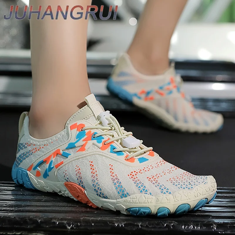 Uomo Donna Scarpe da spiaggia Aqua ad asciugatura rapida Scarpe da acqua a piedi nudi Uomo Sneaker acquatica Sport Scarpe da passeggio atletiche Antiscivolo