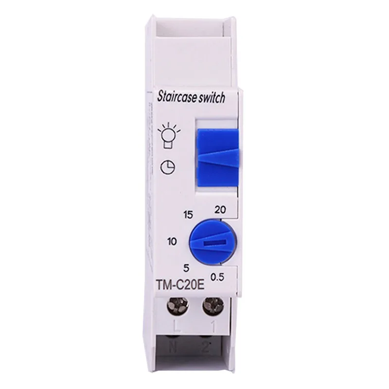 2025 New SINOTIMER TM-C20E 20 Minutes Stair Light Delay Timer DHC Relay Normally Open Contact Ad Timer Switch Timer