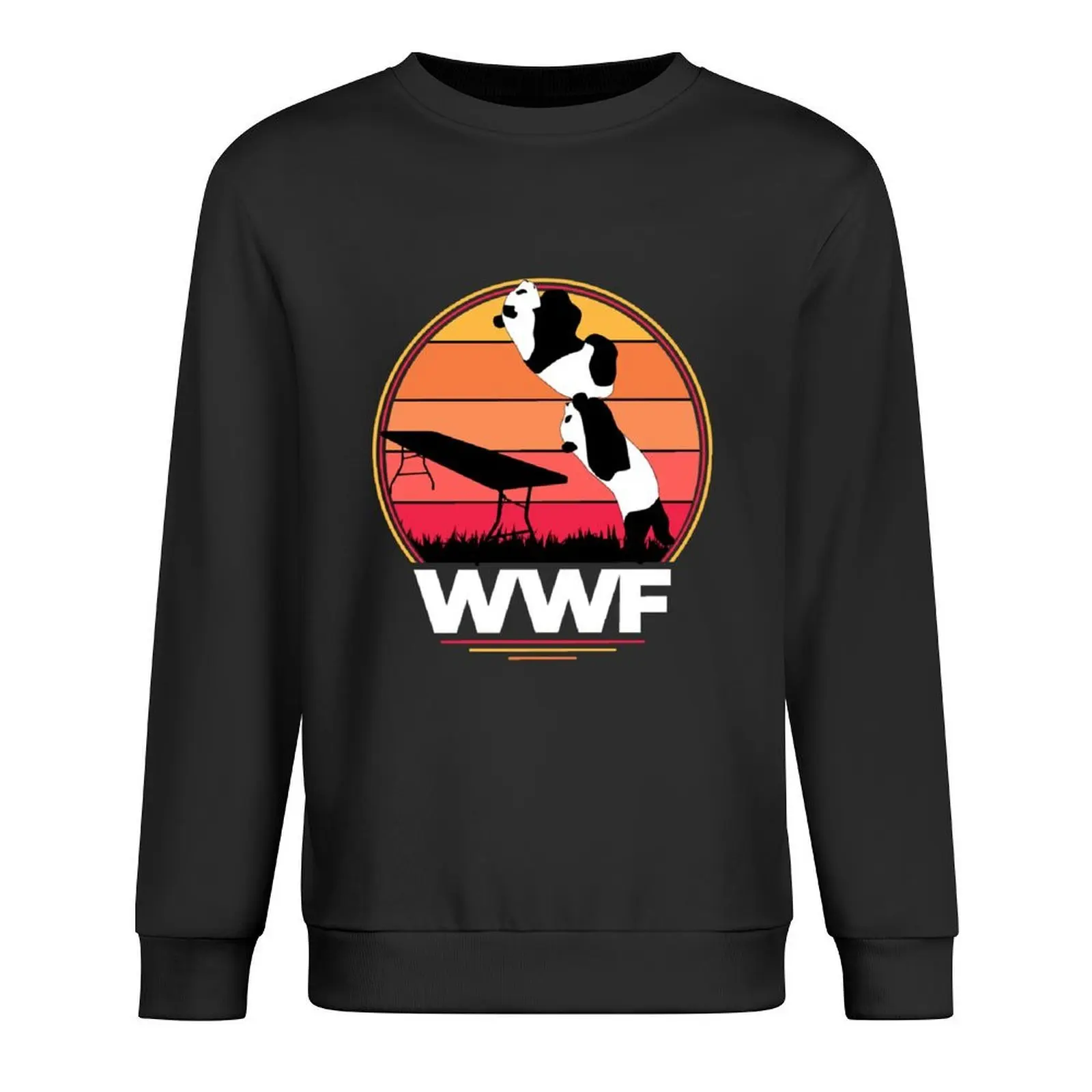 WWF wrestling pandas Pullover anime clothes men's clothing men's sweat-shirt aesthetic clothing pullover