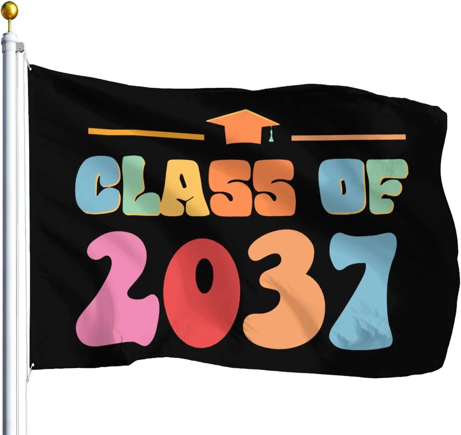 Flagnshow 100% Polyester Class Of 2037 Flags