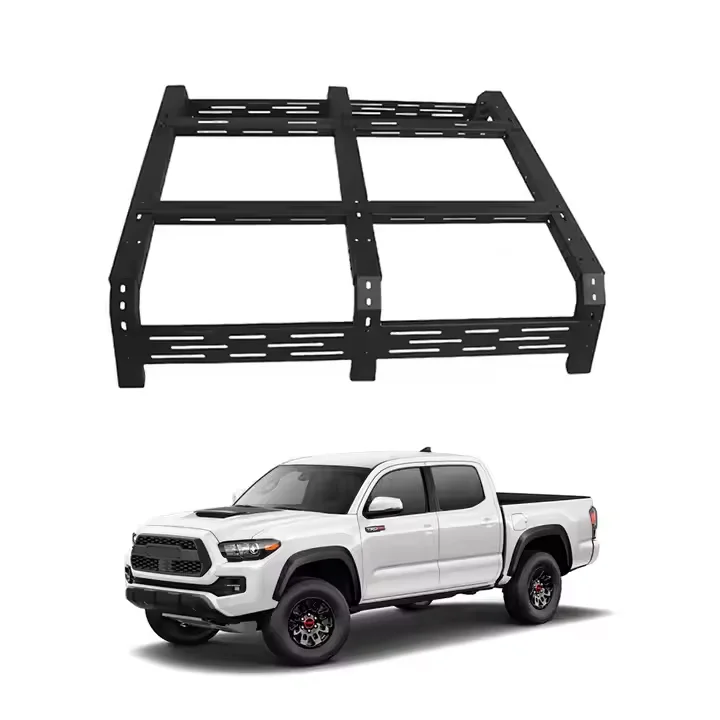 

Universal Pickup Gantry Frame Bed Rack for JT Ranger Pickup Roll Bar Cargo Carrier Full Size Steel Rear Carrier Rackcusto
