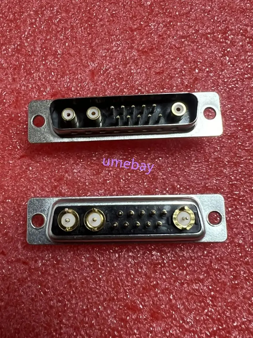 5 piece,  DB plug 13W3-F male high current connector D-SUB adapter welding plug socket high-power gold-plated