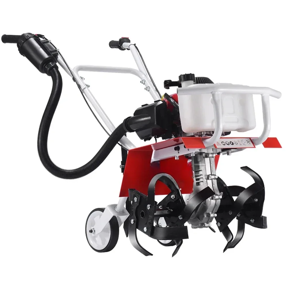 Gasoline Small Micro-Tiller Multifunctional Rotary  Ripper Weeding and Ditching