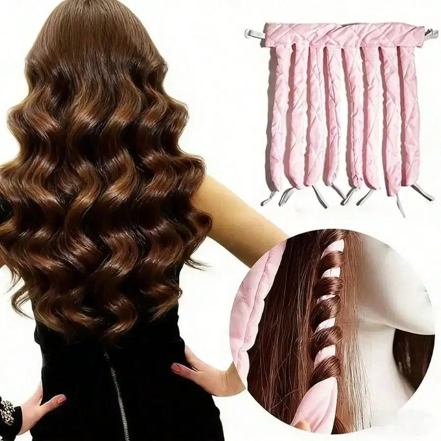 

1pc Women/Girls Heatless Curling Rods, Soft Curling Headband, No Heat Needed For Curling, Sleep Curls, Gentle On Hair, Suitable For Long Hair, Can Create Big Waves, Mild Overnight Curls,