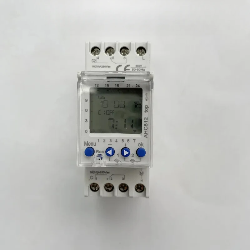 

2 Channel Timer AHC812 Programmable Timing Switch 220V 16A