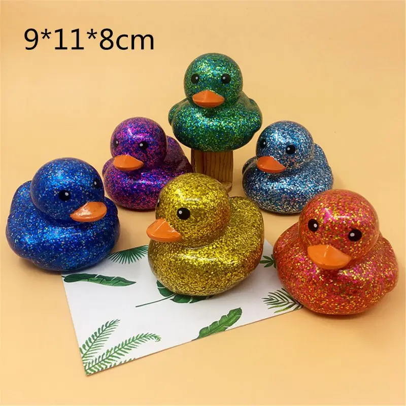 

Kids Bathroom Pinch Sound Set Rubber Duck Water Games Tool Shower Water Toy