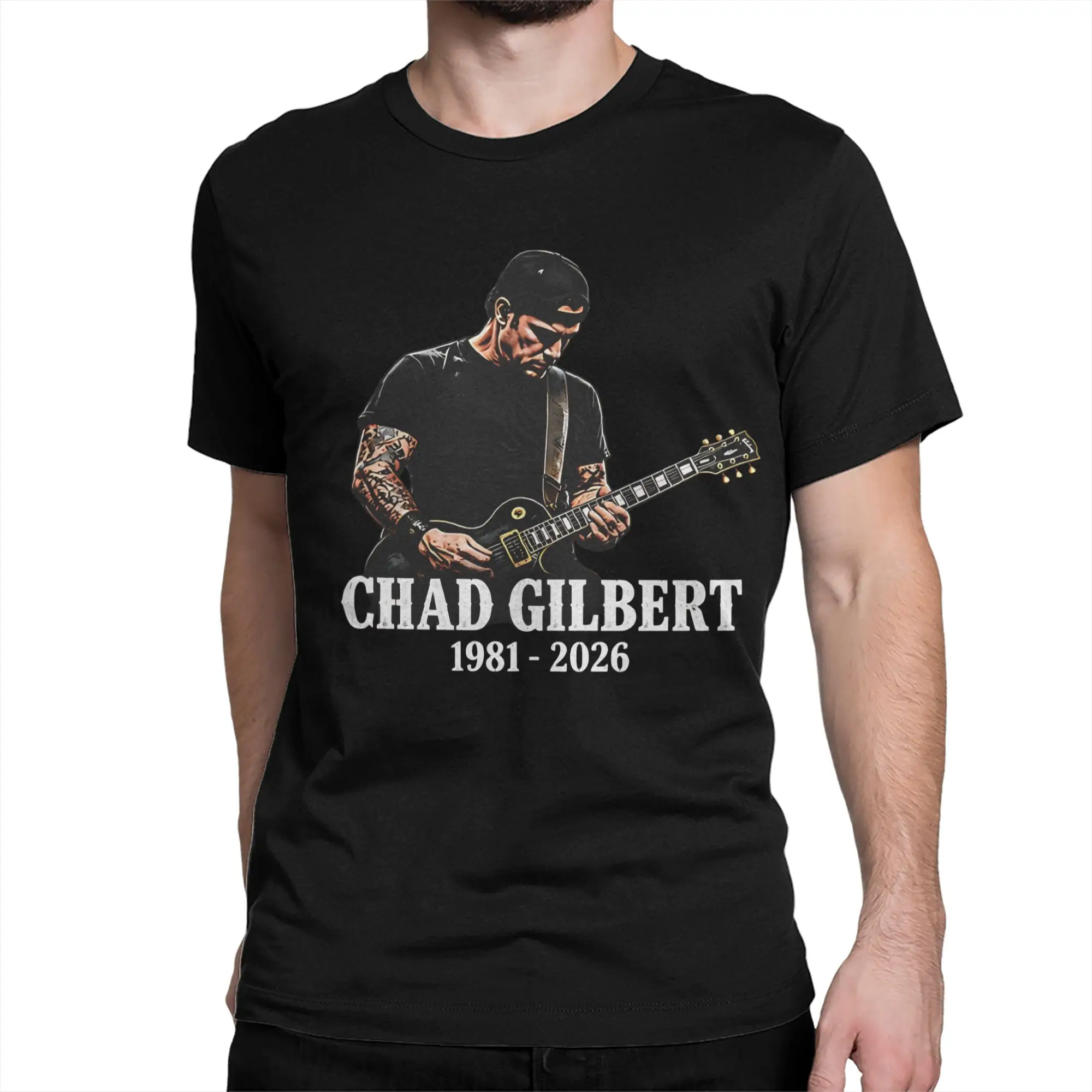 Men Women's T-Shirt Rip Chad Gilbert Guitarist Funny Cotton Tee Shirt Short Sleeve  T Shirts Round Neck Clothes Gift Idea