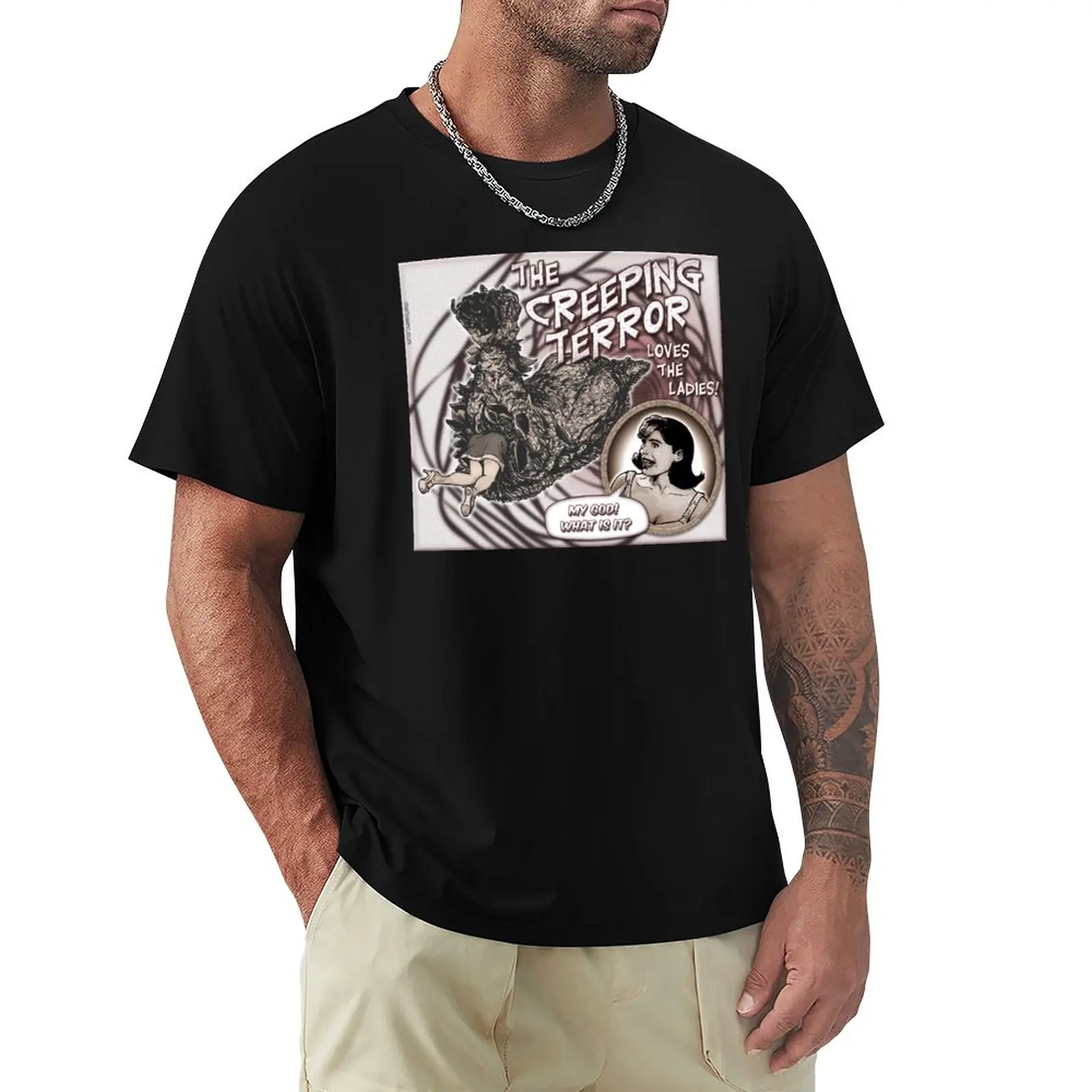 

The Creeping Terror T-Shirt customizeds oversizeds boys whites mens cotton t shirts