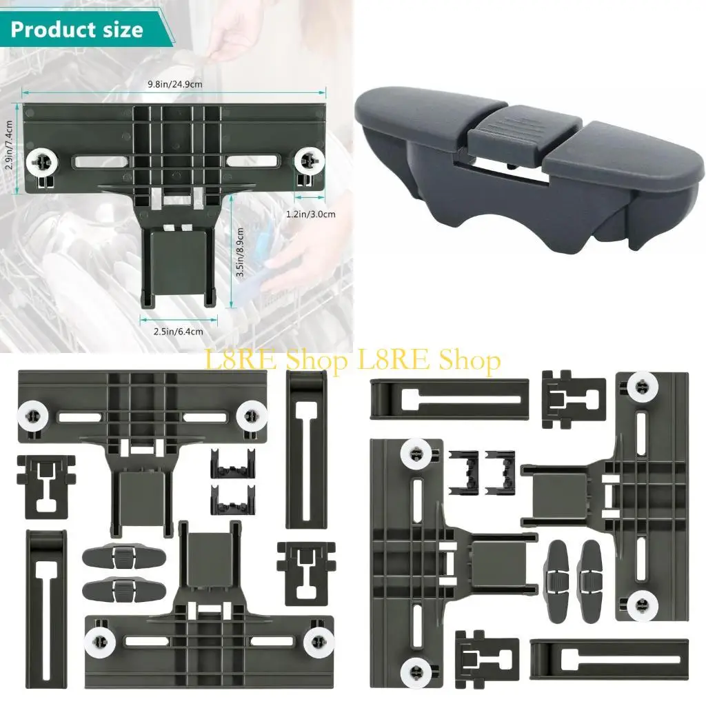 

L8RE 10pcs Global Dishwasher Upper Shelf Regulator Divisions Strengthened Durability Fluid