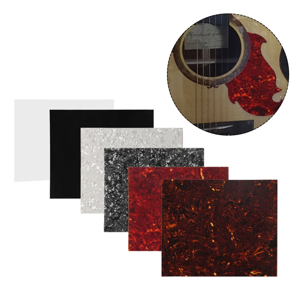 

20x17cm DIY Acoustic Guitar Pickguard Blank Sheet Scratch Plate Self Adhesive For Acoustic Guitar 7 Colour Available Hot Sale