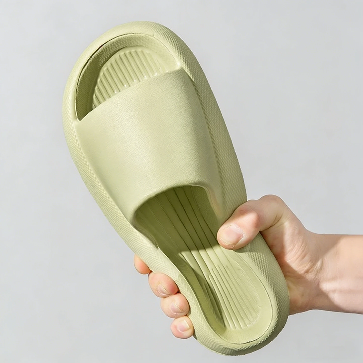 Big Size 46 47 48 49 Men Slippers 4.5 cm Thick Sole Summer Sandals Bathroom Slides Non-Slip Flats Women Comfortable Shower Shoes