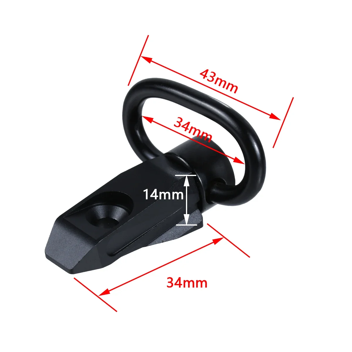 Taktische SI QD Sling Swivel Schnalle Schnelle Release Vertikale Sling Basis Halterung 20mm Mlok Keymod Schiene Metall Stahl Druck QD tasten