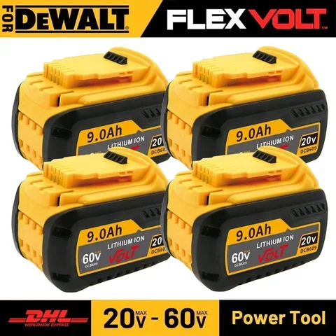 100% new 20V 60V 6.0/9.0Ah MAX Li-ion Battery For DeWalt Rechargeable DCB547-XJ DCB200 DCB201 For Flexvolt Tool Batteries☝💪