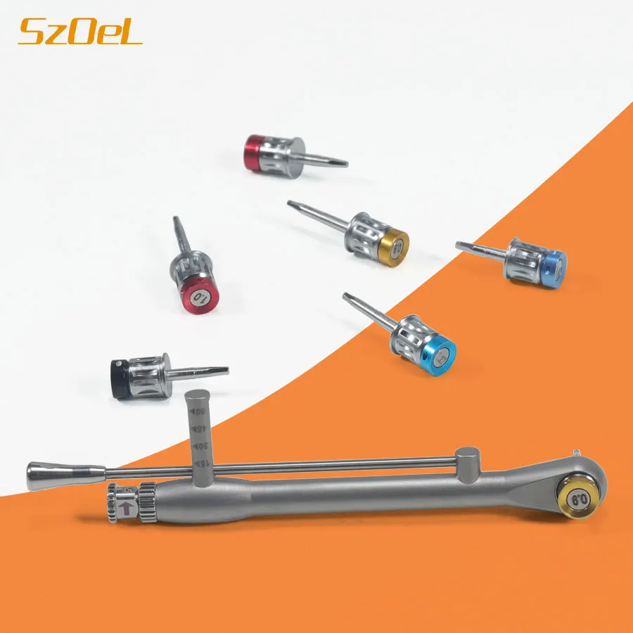 

16pcs Colorful Dental Screwdrivers Torque Screwdriver Wrench Tools Prosthetic Kit Universal Implant Repair Tool Kit