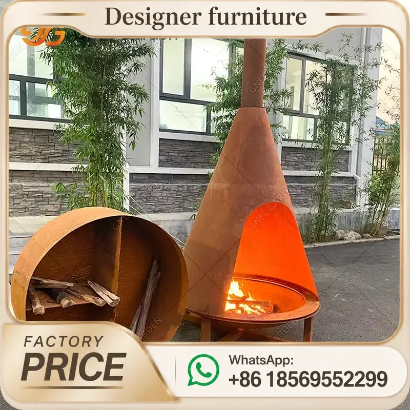 Portable Wood Pellet Stove With Chimney Modern Heating For Outdoor Camping Home Efficient Fuel Saving view 4