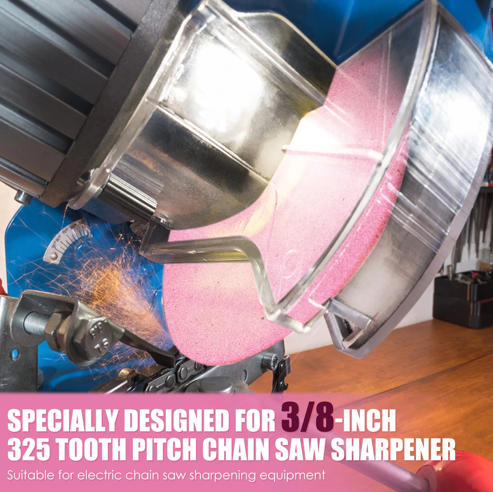 4 قطعة 5-3/4 بوصة السيراميك بالمنشار طحن عجلة الدقة إنهاء عالية الكثافة سلسلة طاحونة شحذ عجلة ل 3/8 "325 الملعب