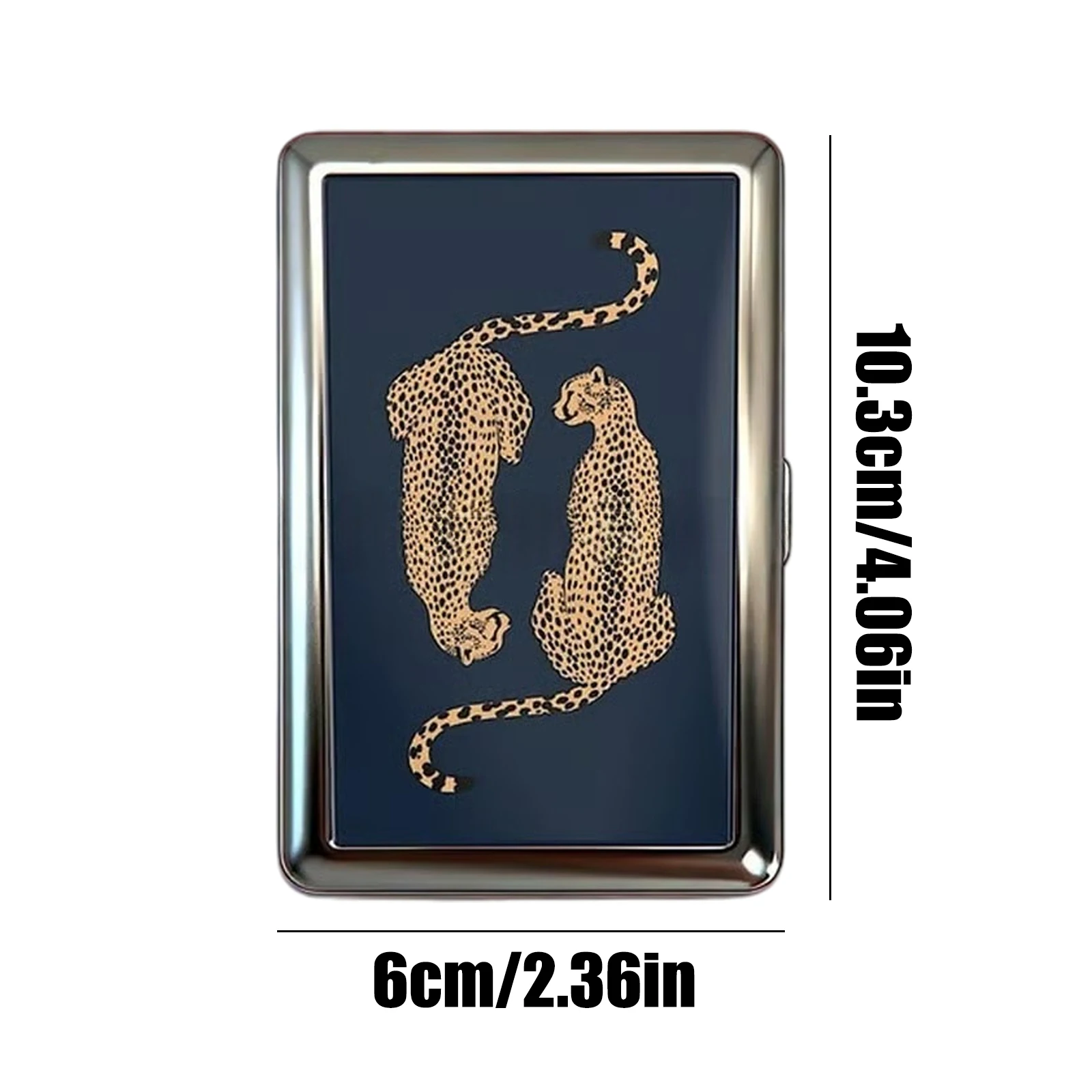 Vintage-Stil Metall-Zigarettenetui im Art-Deco-Design, Schlankes Etui für Blunts, Vielseitiges Etui für Karten und Bargeld für Damen und Herren – Detail 12