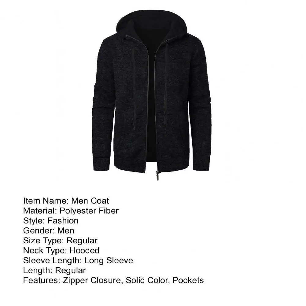 جديد الشارع الشهير الرجال بلوزات طويلة الأكمام للرجال سستة مقنعين المعتاد الشتاء الدافئة سترة معطف رياضية في الهواء الطلق الرجال #1