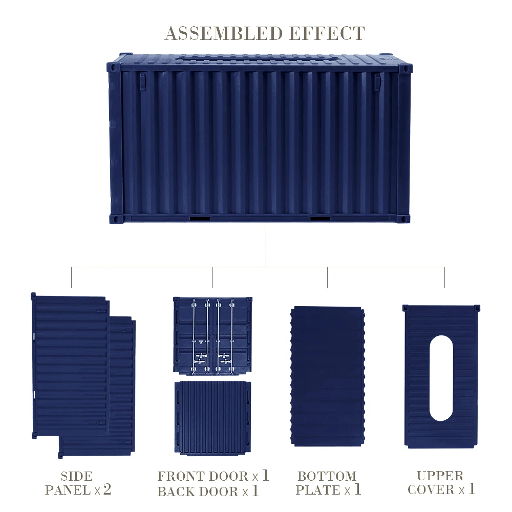 Contentor Caixa De Tecido, Mini Modelo De Recipiente, Suporte De Tecido Caso, Container De Logística De Carga, Modelos De Escala Marítimo Boxs, 20ft