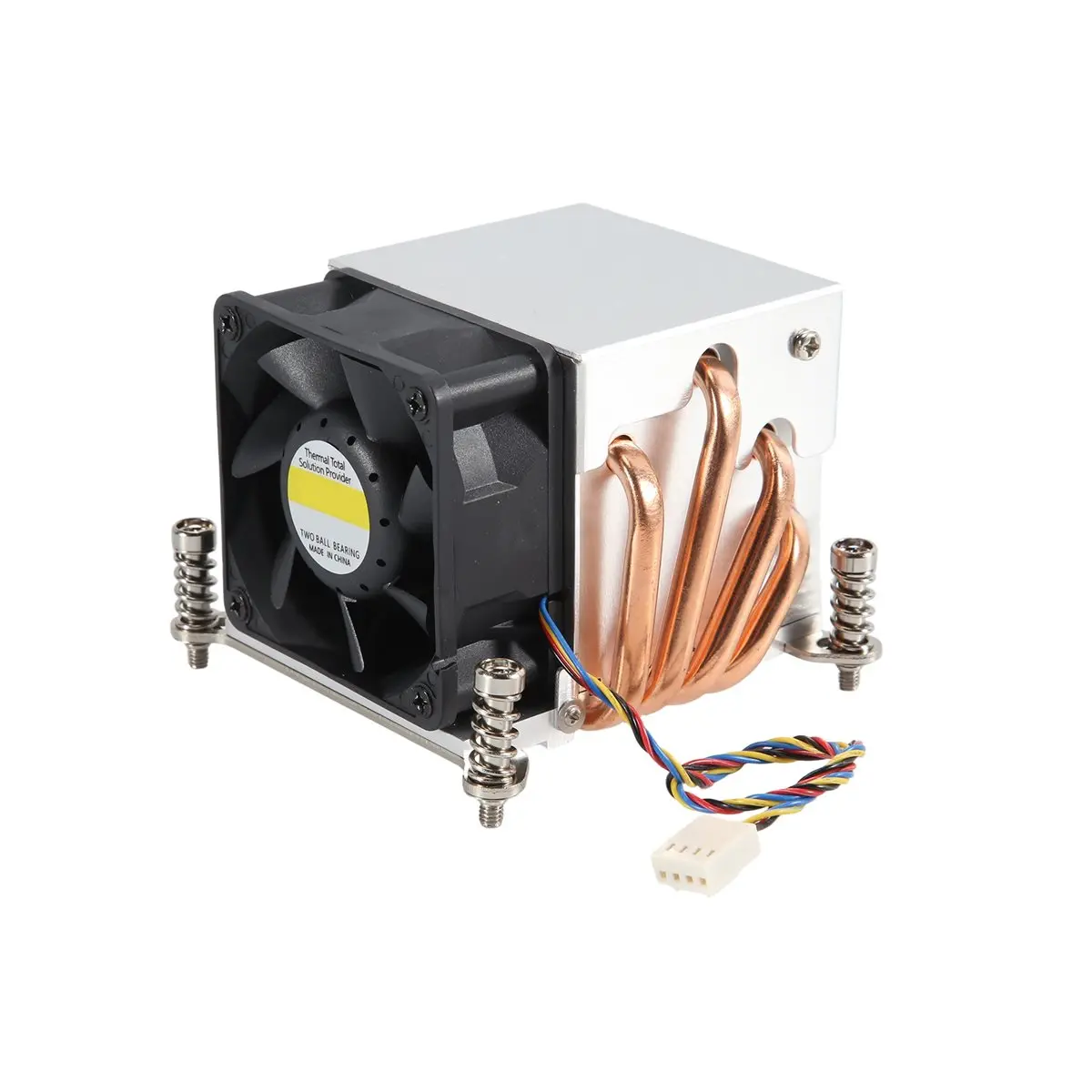 (ABPO] LGA2011-R63 Cooler 150W for LGA 2011 Radiator 2U 4 Heat Pipe LGA2011 Square Type 80mm X 80mm Mounting Pitch Heat Sink