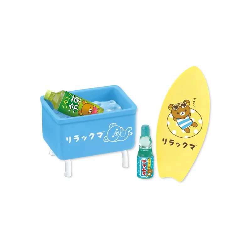Rimozione Orso rilassante Tempo libero Spiaggia Casa Vacanza al mare Tempo libero Scena in miniatura Scatola cieca