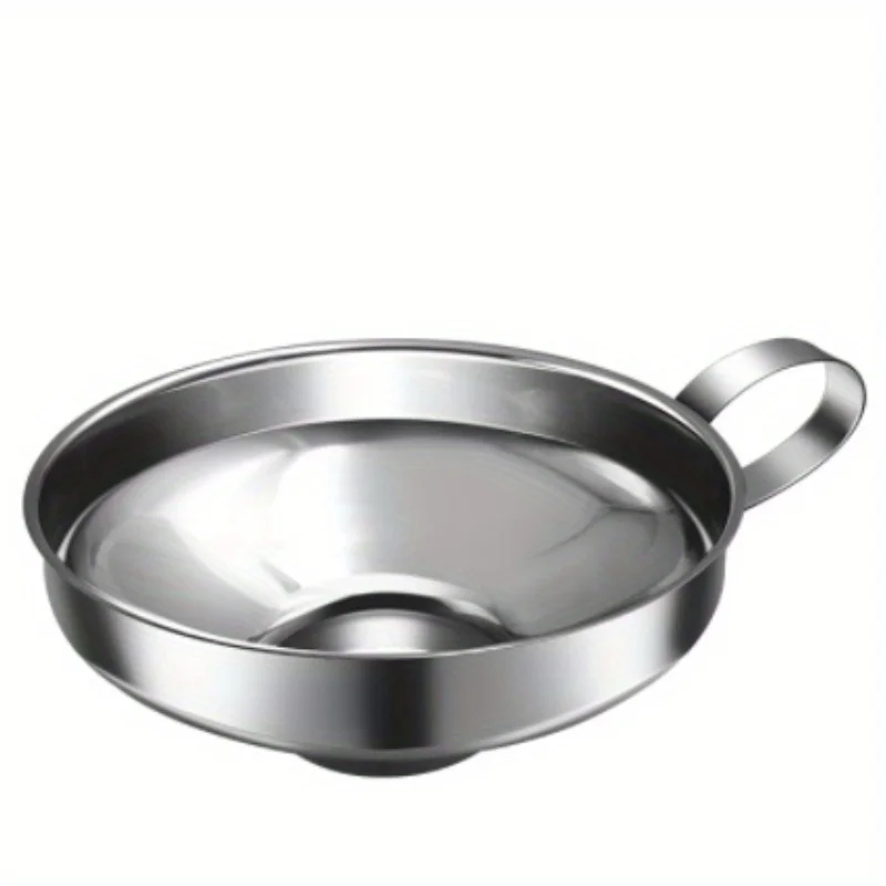 1pcWide Mouth Liquid Funne For Jars Stainless Steel Canning Funnels Flask Filter For Oil Wine Water Spices Kitchen Tools Gadgets view 4