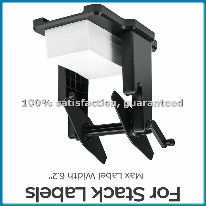 外部ロールラベルホルダー、デスクトップサーマルラベルプリンター用2-in-1ファンフォールドスタックペーパーホルダー-vvnb