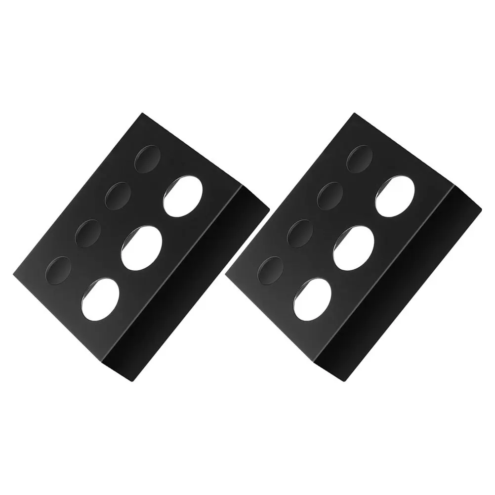 

2Pcs 7-Hole Rectangular Tattoo Ink Cup Holder Metal Pigment Organizer for Efficient Workspace Management Pen Cup Holder for Desk