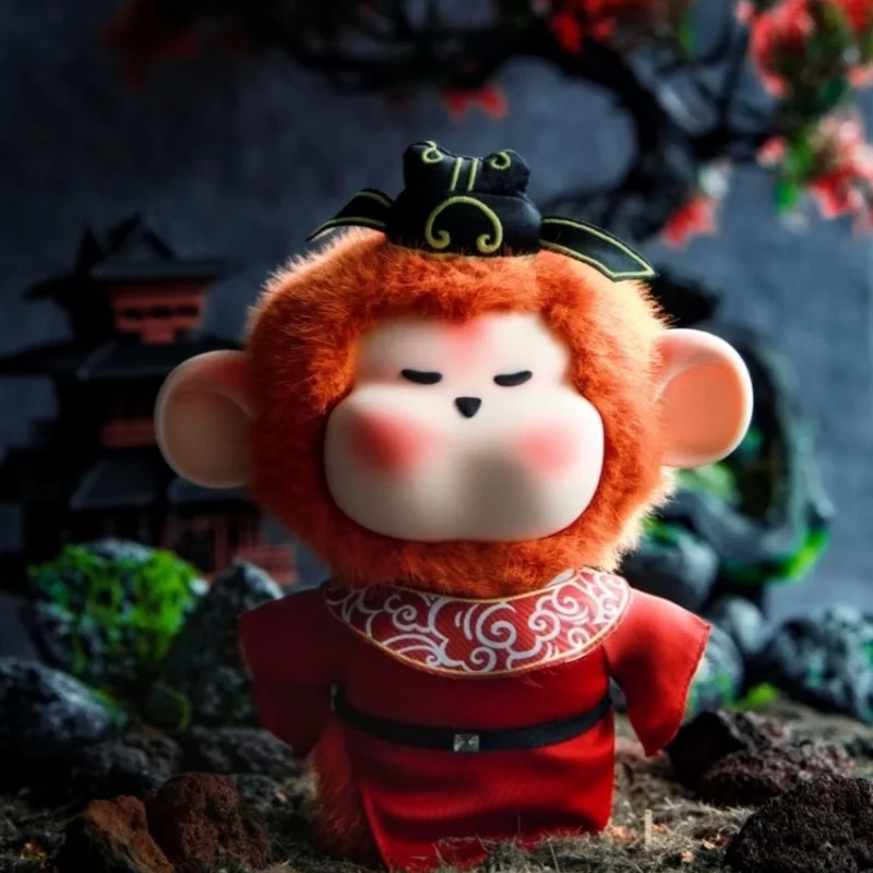 

Официальная серия Lei Hou Xi You, слепая коробка, фигурка куклы Monkey King's Monkey, модные настольные украшения, милые подарки на день рождения