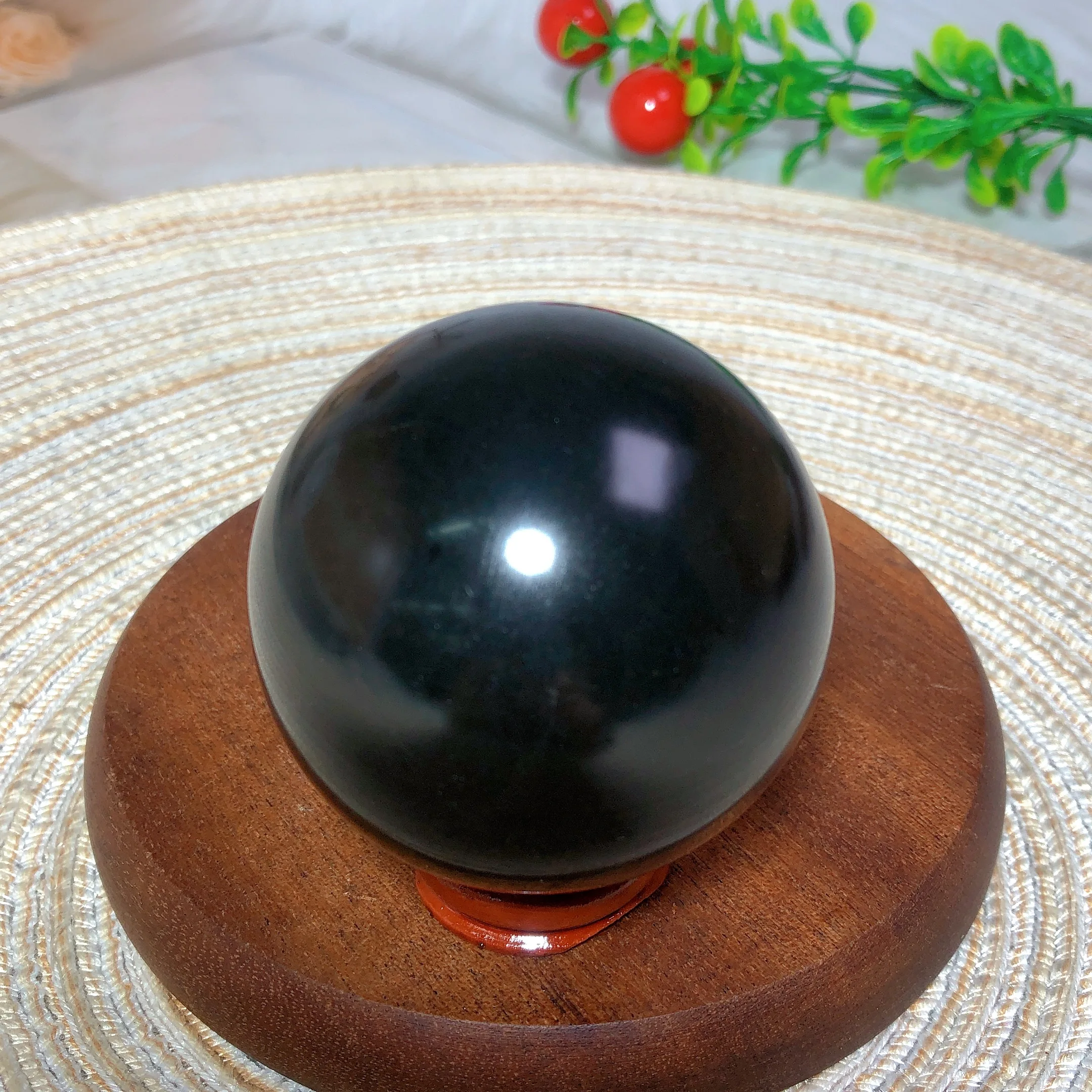 Natura Crystals Black Tourmaline Sphere Polished High Quality Wholesale Home Ball Decoration Energy Healing Ornament Room Decor