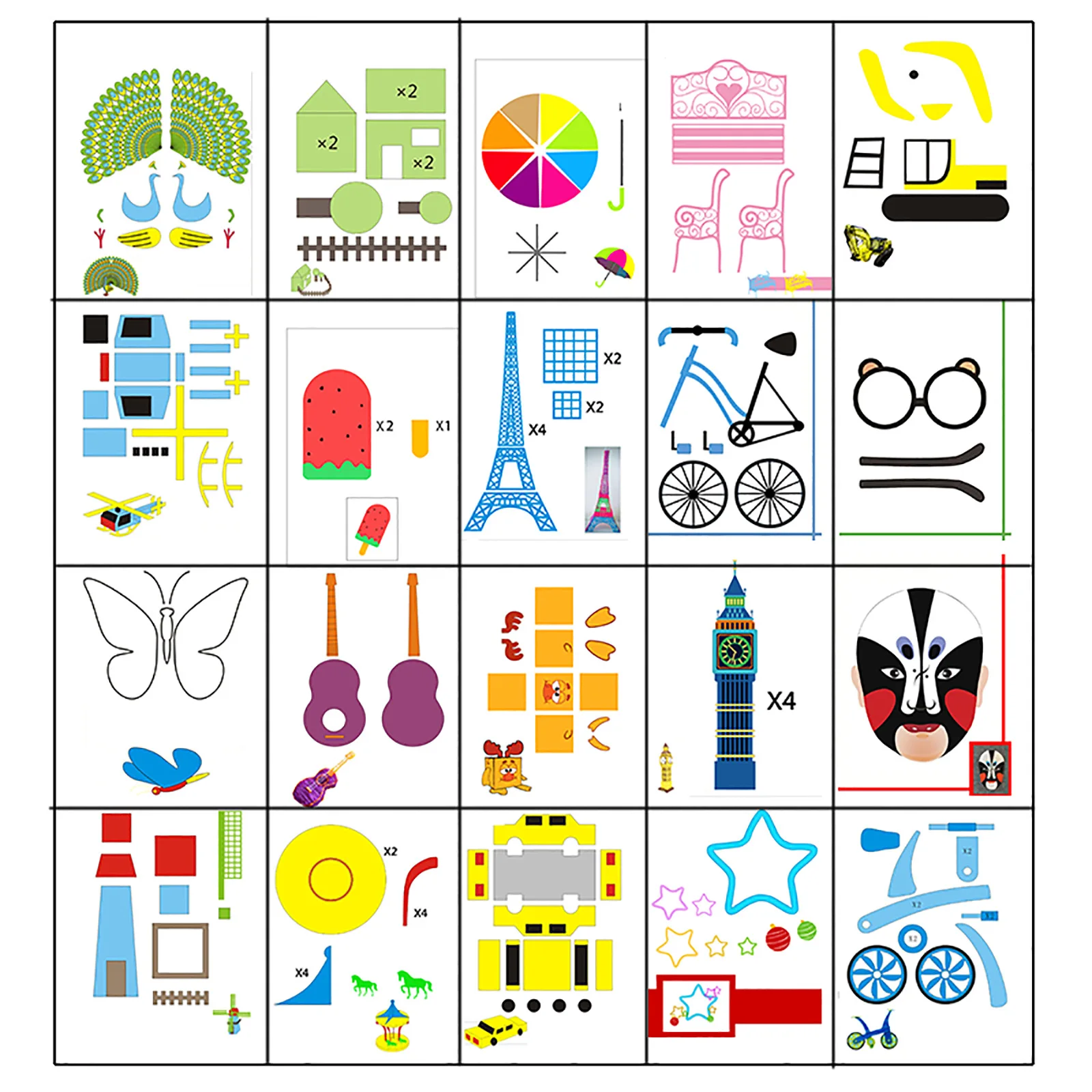 

Все ручки для 3D-печати, совместимы с пленкой для рисования бумаги для копирования, 40, не повторяющиеся узоры, большая доска для копирования книг с картинками.