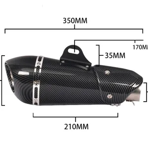 Universelle Flucht des DB Killer -Motorrads, stiller Auspuff, R3, MT07, FZ1, R6, R15, ZX6R, ZX10, Z900, Z400, 1000, CBR1000, GSXR1000, 51 mm 8 Hauptverkaufstipp Escape Escape MT 07 - №3