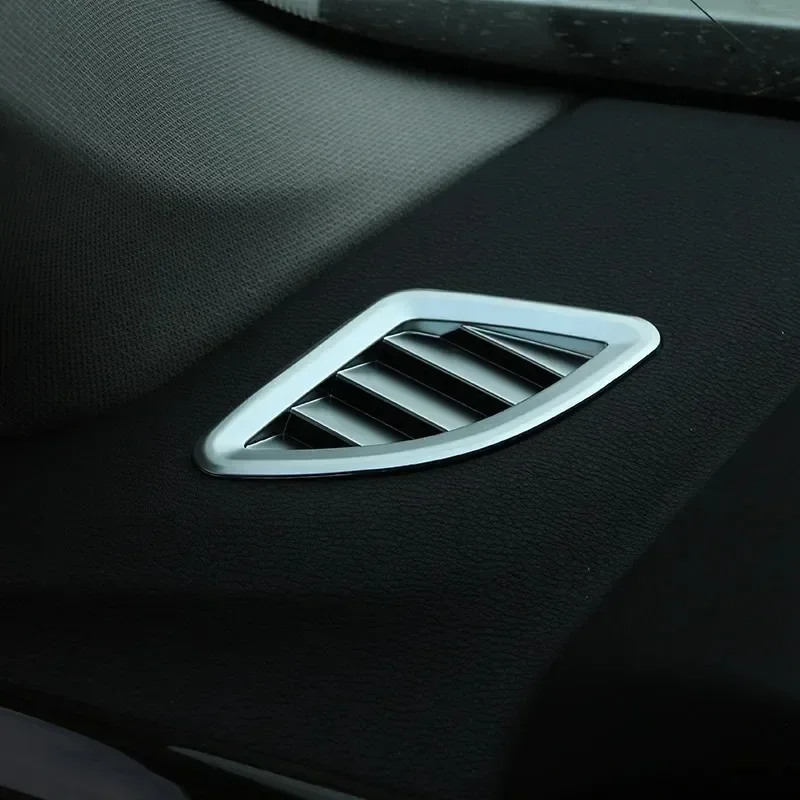 For BMW X1 F48 X2 F47 2016-2022 ABS Silver Car Dashboard AC Outlet Vent Cover Trim Interior Car Accessories