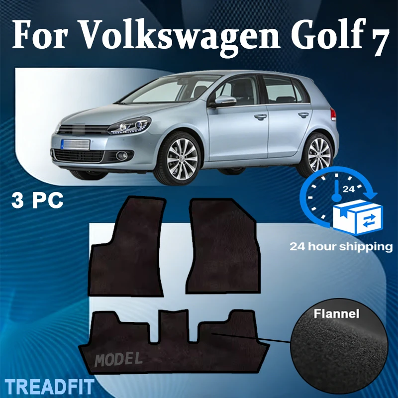 Nylon Car Floor Mats Carpet Rugs For Volkswagen Golf7(BA5/BV5)2013-Present Anti-slip Stylish Odorless Flame retardant Waterproof